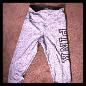 Grey high waisted PINK leggings